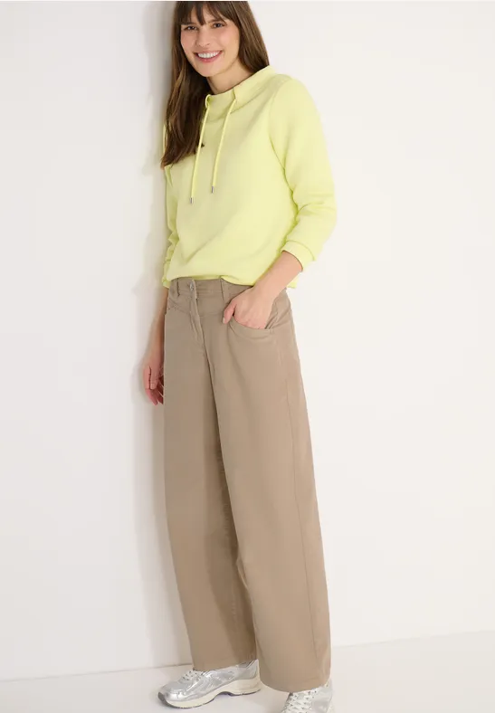 Wide Legs Pantalon silvery beige