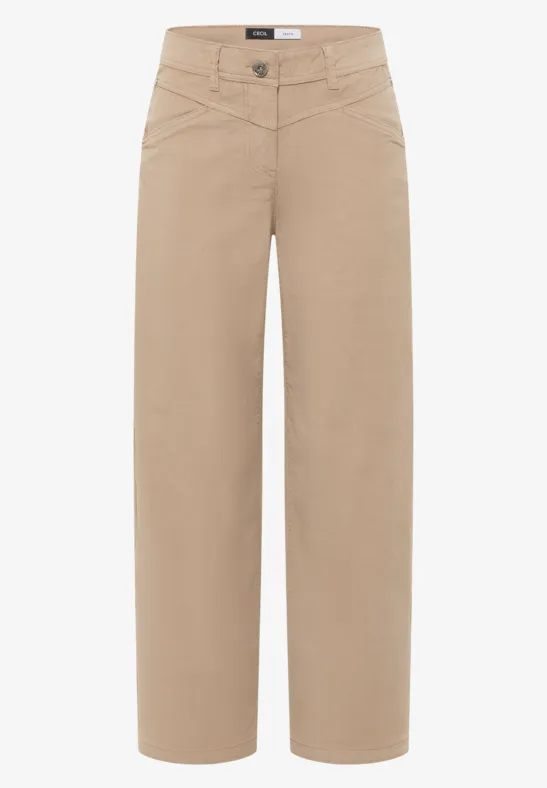 Wide Legs Pantalon silvery beige