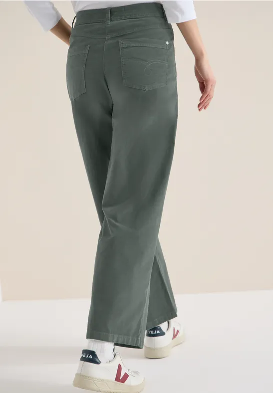 Wide Legs Pantalon chlorella green