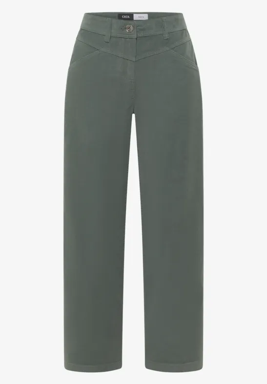 Wide Legs Pantalon chlorella green