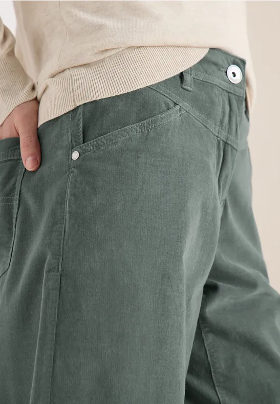 Wide Legs Pantalon chlorella green