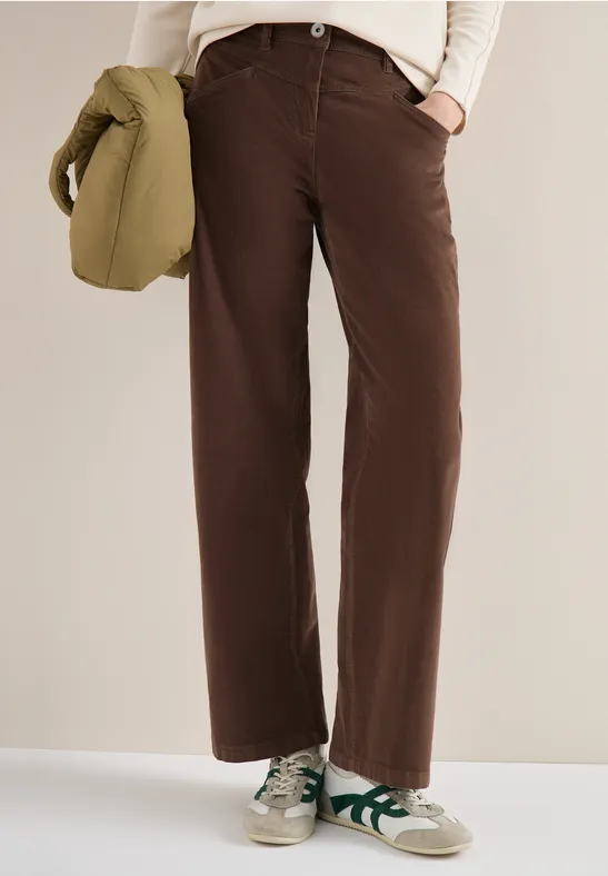 Wide Legs Pantalon urban taupe