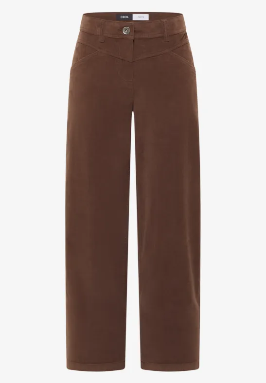 Wide Legs Pantalon urban taupe