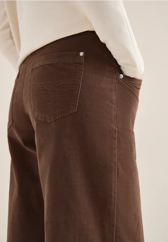Wide Legs Pantalon urban taupe