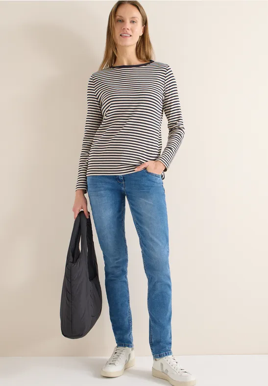 Straight Leg Jeans mid blue wash