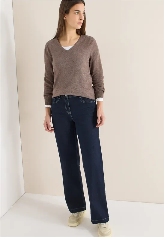 Wide Legs Jeans rinsed wash