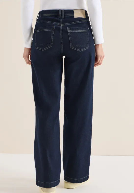 Wide Legs Jeans rinsed wash