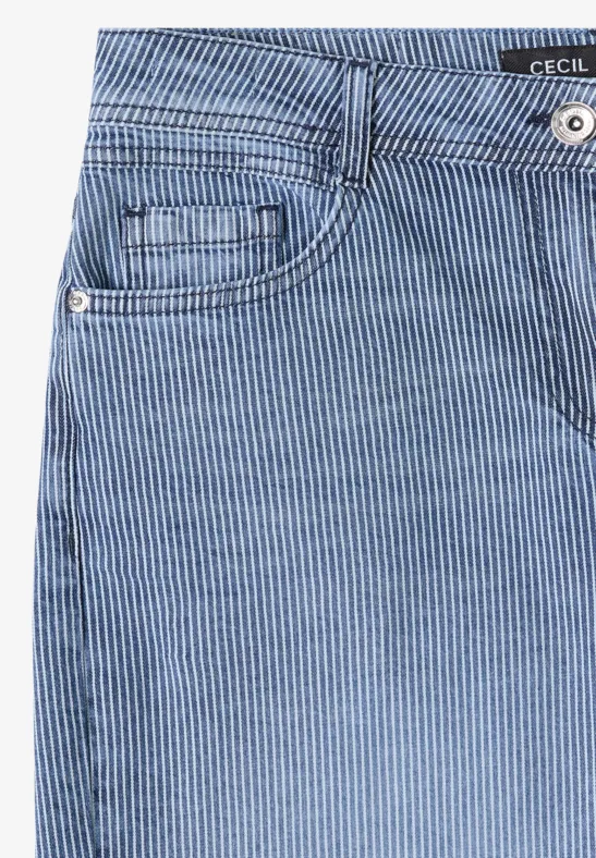 7/8 Wide Leg Jeans im Loose Fit vanilla white