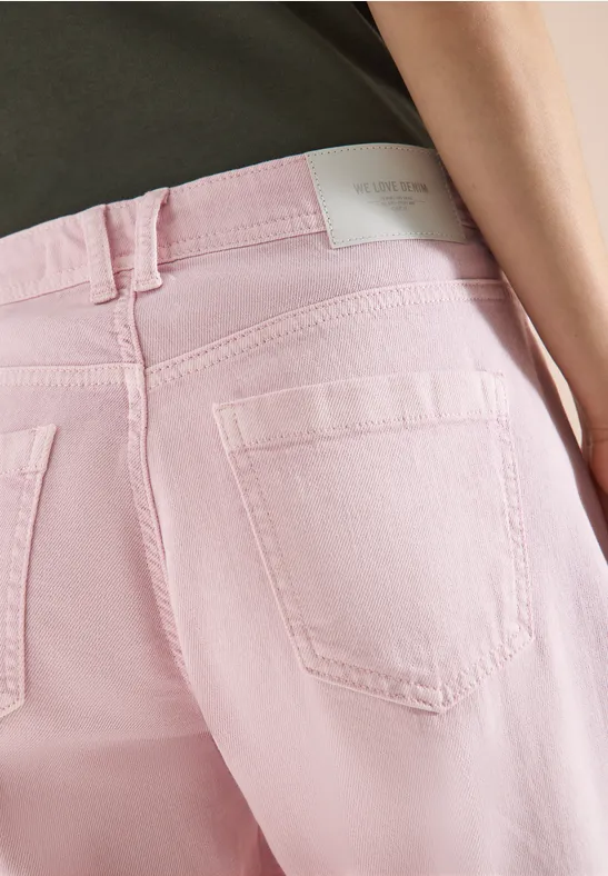 High Waist Barrel Leg Jeans im Loose Fit light blush rose