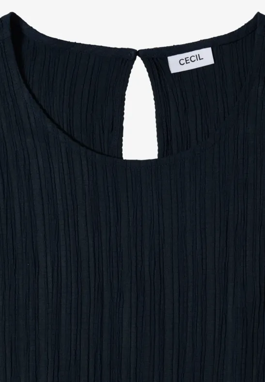 Straight Leg Jumpsuit mit Struktur universal blue