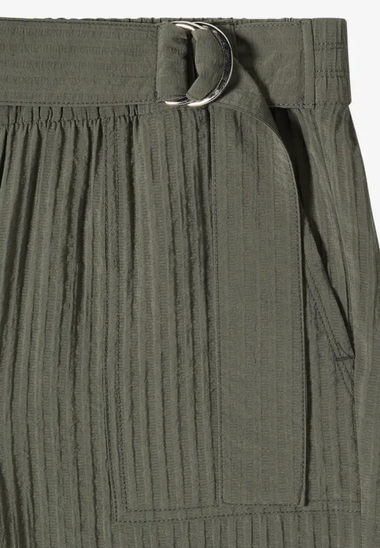 High Waist Wide Leg Pantalon Loose Fit khaki