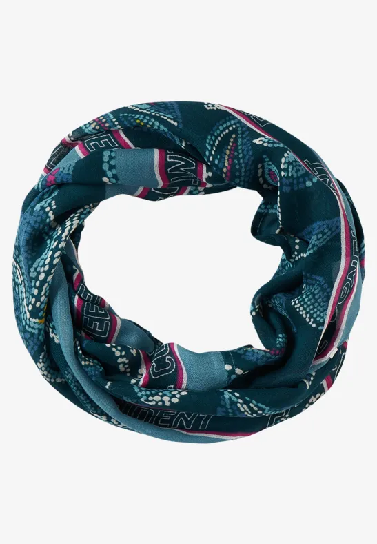 Snood avec imprimé deep lake green