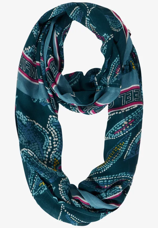 Snood avec imprimé deep lake green