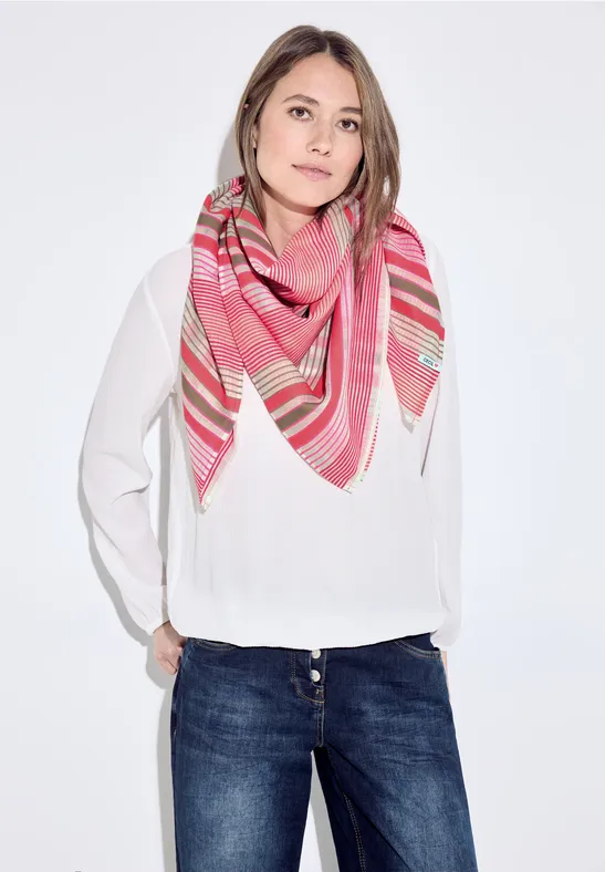 Quadratischer Schal vanilla white