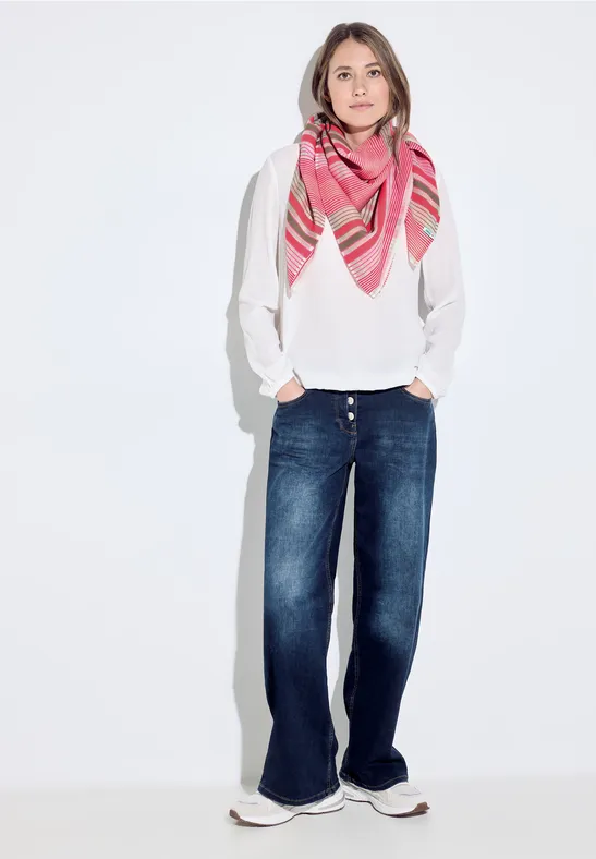 Quadratischer Schal vanilla white