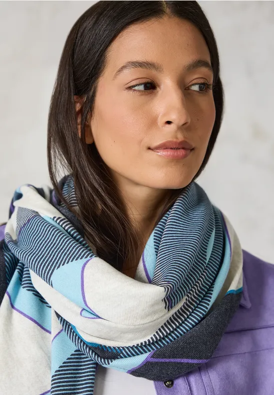 Foulard imprimé dark navy blue