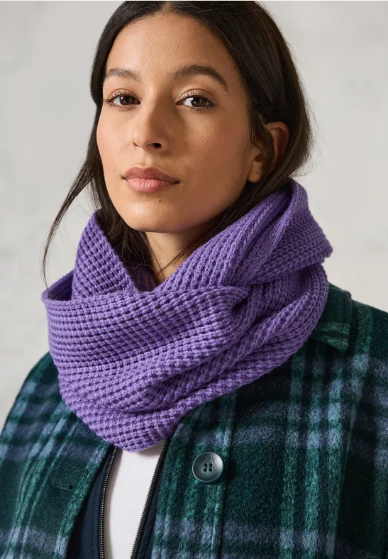 Loop-Schal mit Struktur wild lilac