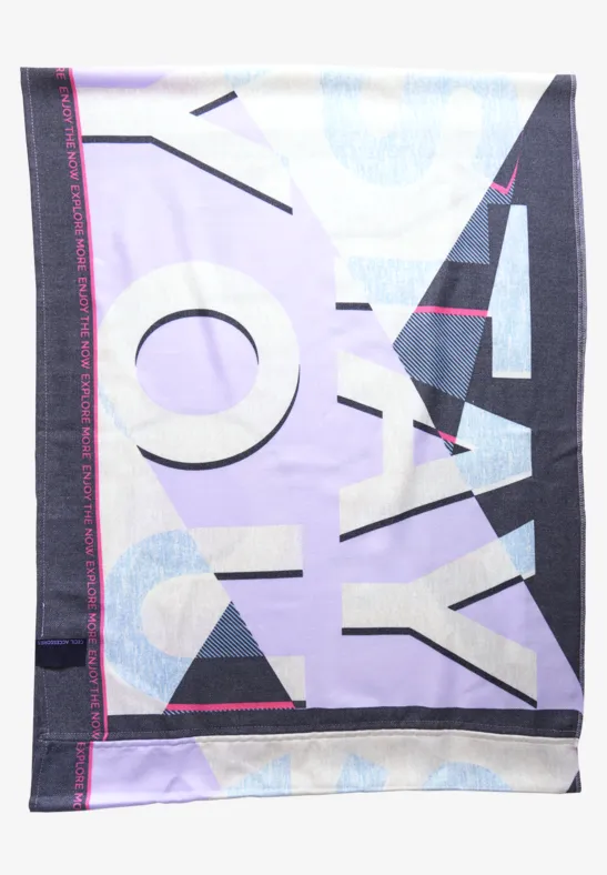 Foulard loop imprimé dark navy blue