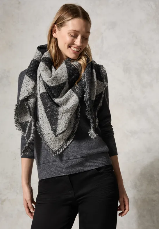 Bouclé Halstuch Black