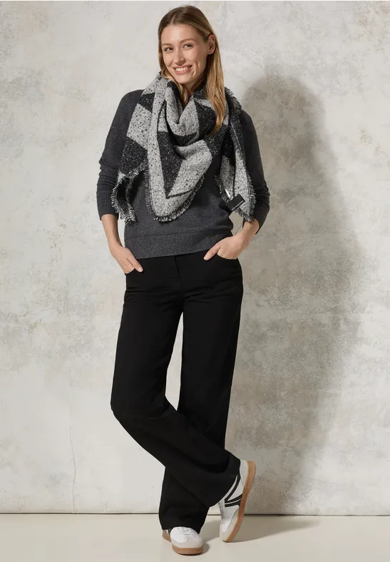 Bouclé Halstuch Black