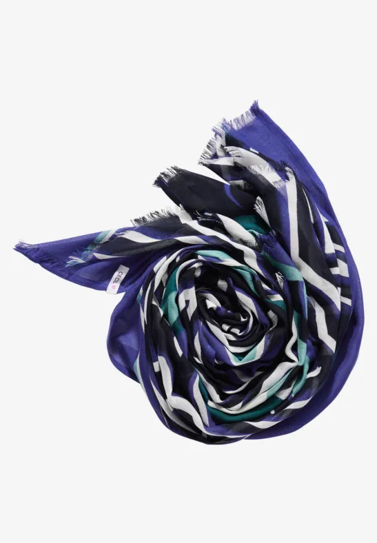 Écharpe imprimée universal blue