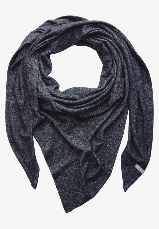 Kuscheliges Dreieckstuch universal blue melange