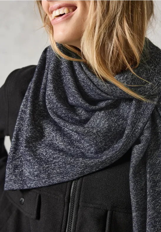 Kuscheliges Dreieckstuch universal blue melange