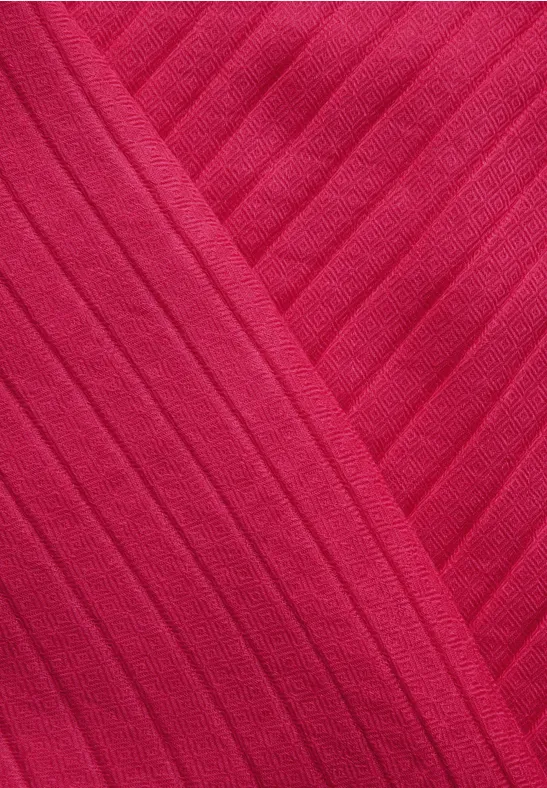 Écharpe plissée granita red