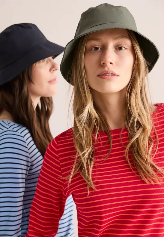 Bucket Hat avec effet smooth khaki