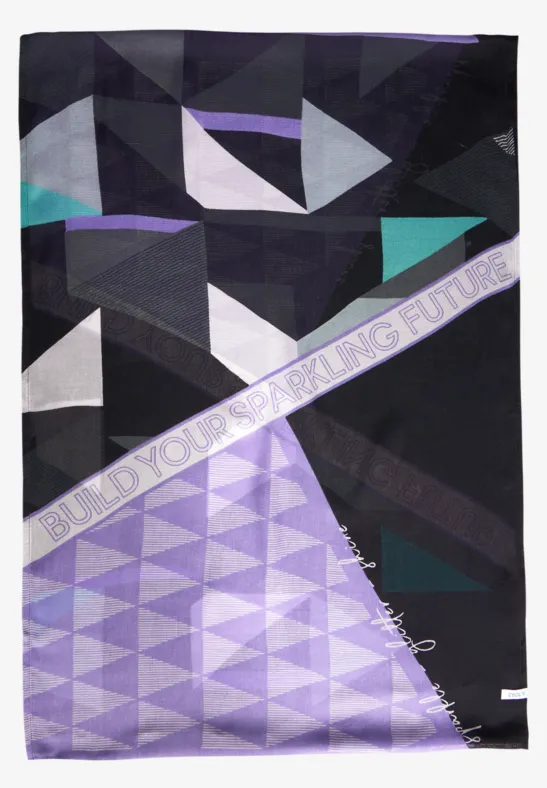 Foulard loop avec imprimé gentle lilac