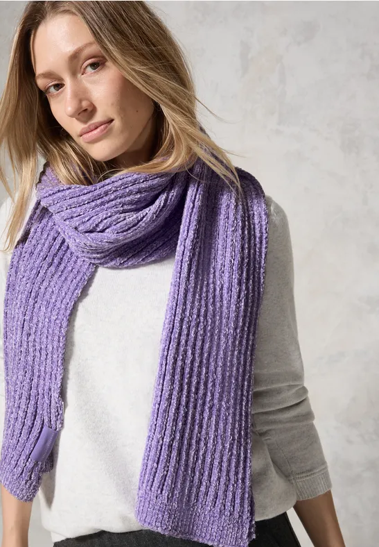 Écharpe chenille gentle lilac
