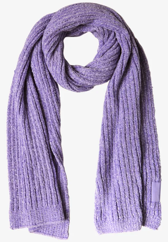 Écharpe chenille gentle lilac