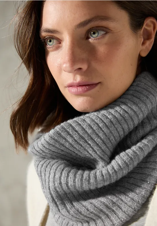 Strick-Loop mineral grey melange