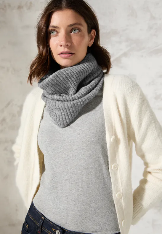 Strick-Loop mineral grey melange