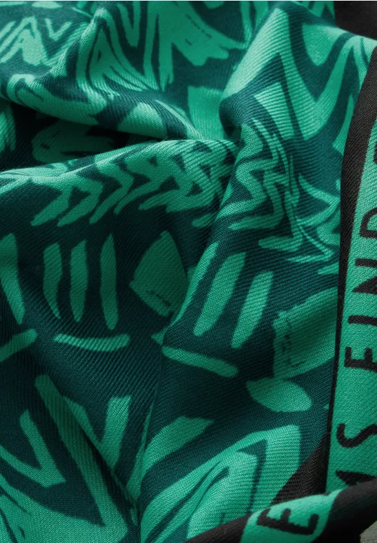 Foulard loop imprimé aventurine green