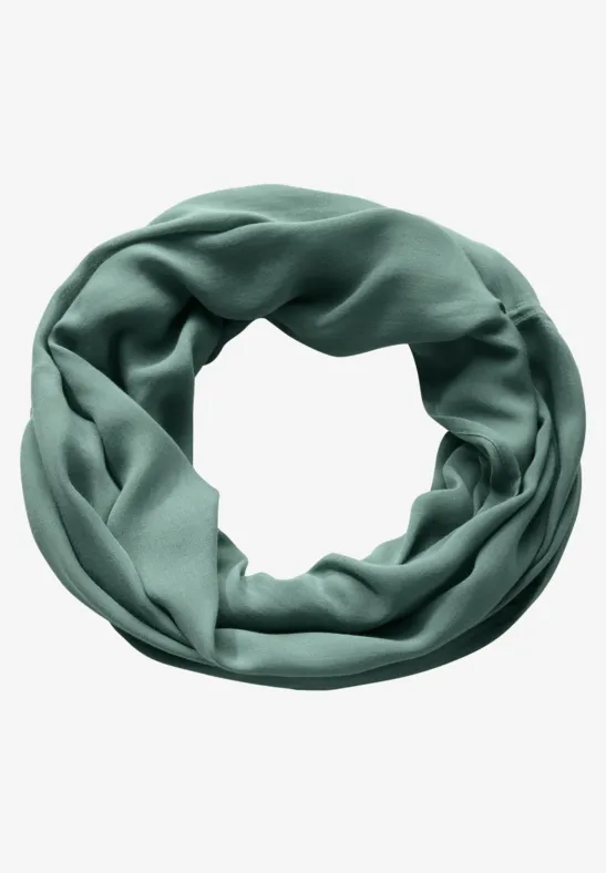 Sjaal met lus in effen kleur jewel green