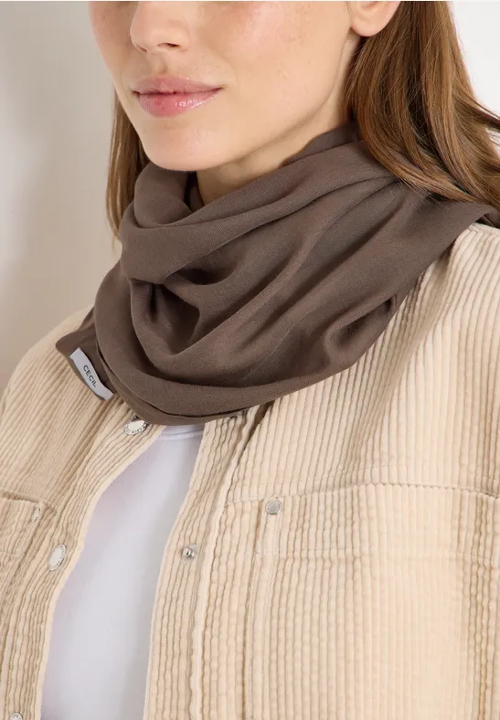 Loop Schal in Unifarbe urban taupe