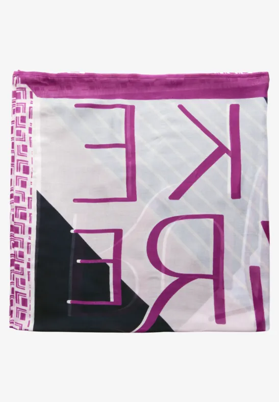 Foulard à motifs anemone pink