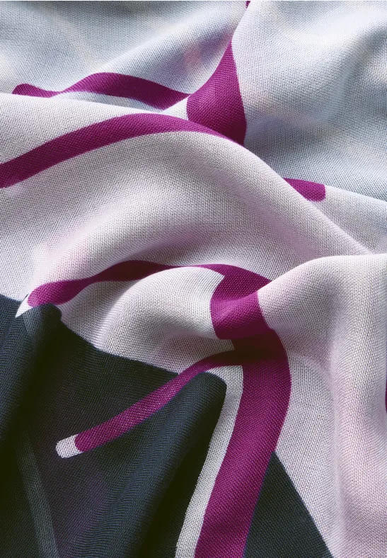 Foulard à motifs anemone pink