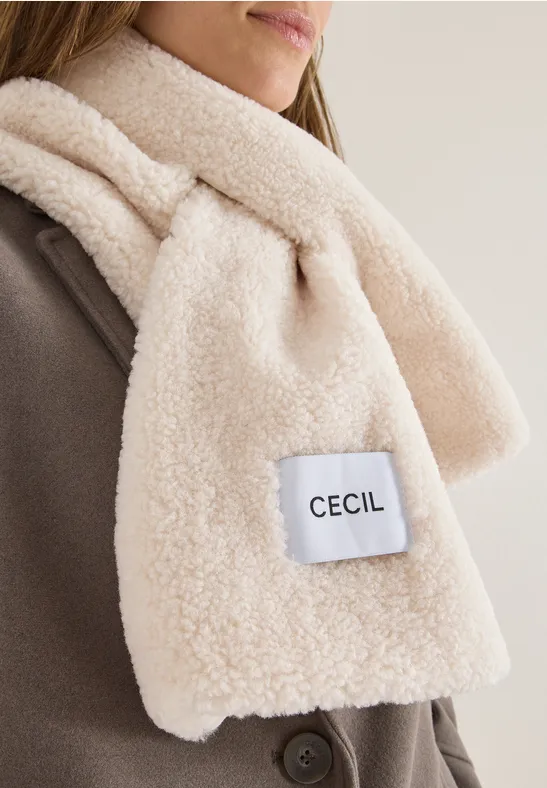 Teddy Schal teddy vanilla white