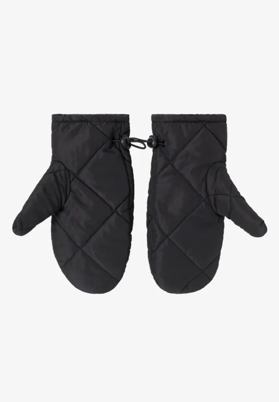 Gefütterte Fäustlinge Black