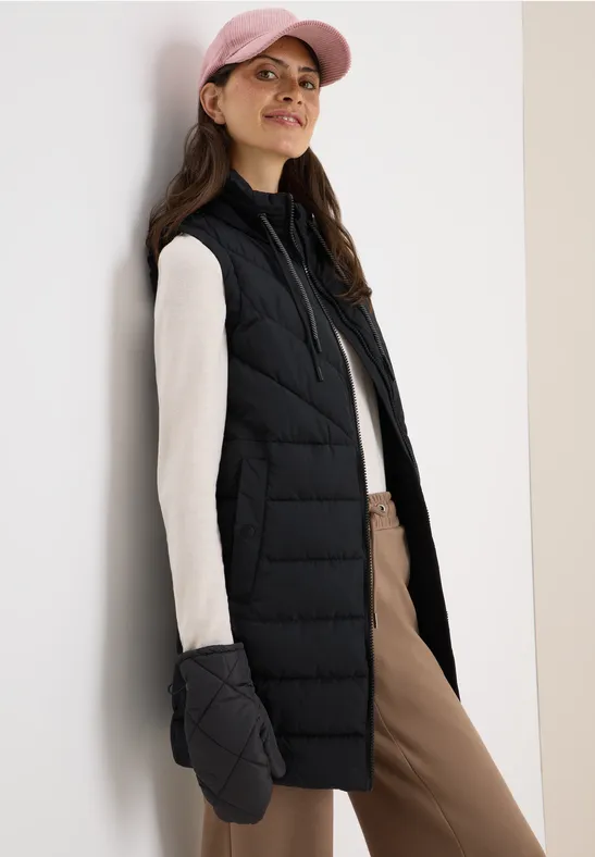 Gefütterte Fäustlinge Black