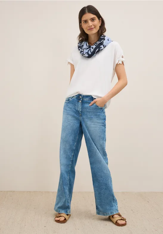 Gemusterter Loop Schal urban dark blue