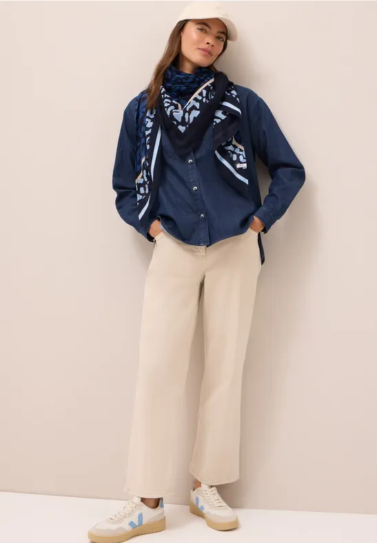 Foulard triangulaire avec tape urban dark blue
