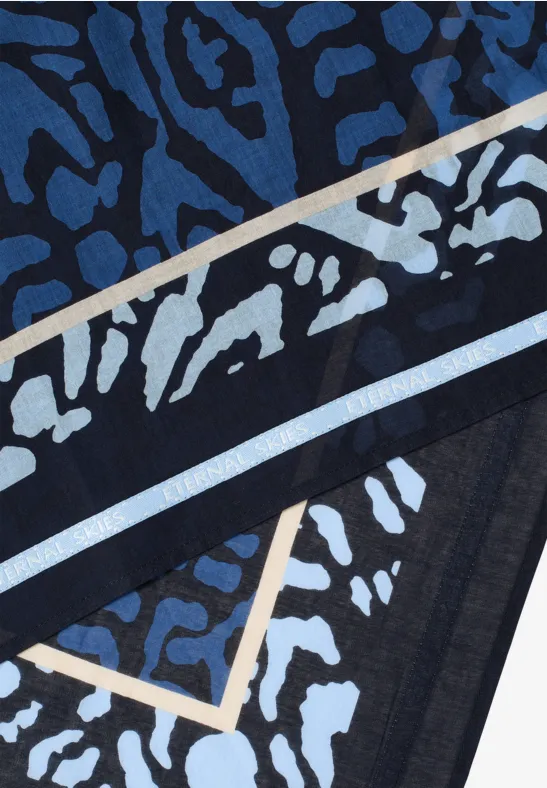 Foulard triangulaire avec tape urban dark blue