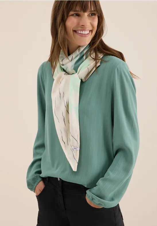 Tuch mit Folienprint jewel green