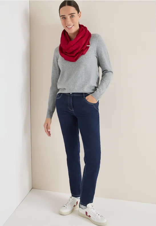 Szalik Loop w jednolitym kolorze beaujolais red