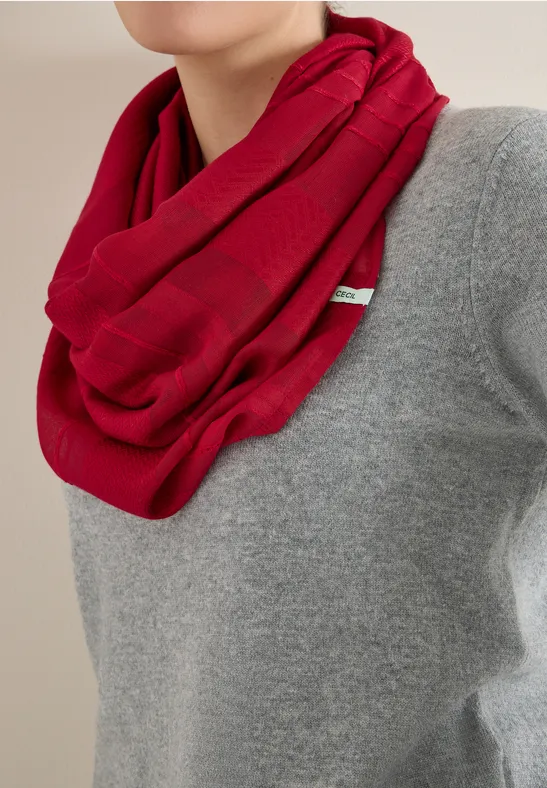 Szalik Loop w jednolitym kolorze beaujolais red