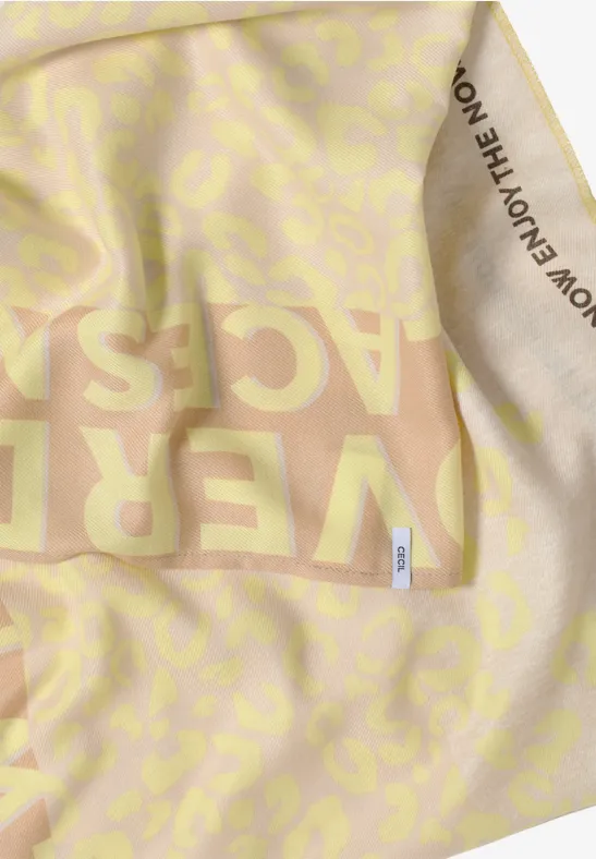 Écharpe loop douillette iced yellow