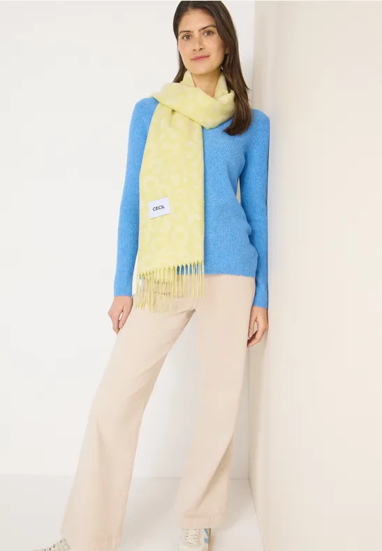 Écharpe douillette iced yellow